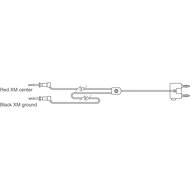1050XM-36 E-Z-Hook  Test Leads - Banana, Meter Interface